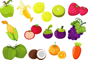 collection of fruits and vegetables
