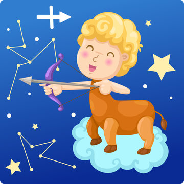 Zodiac signs -Sagittarius Illustration vector