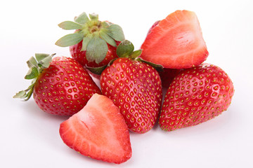 isolated strawberry