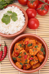 chicken cooked with red curry