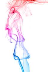 Color of smoke in the white background