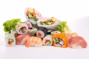 assortment of sushi