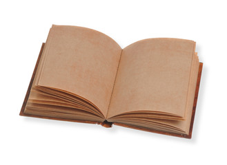 Old notebook open 