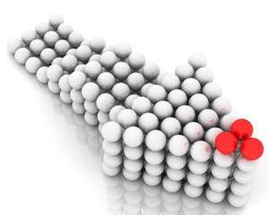 conceptual image of teamwork