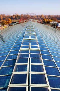 Glass Roof Of Warsaw University Library