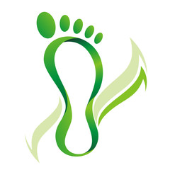 podiatrist foot vector logo - 49132859