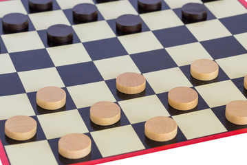 Checkers board game