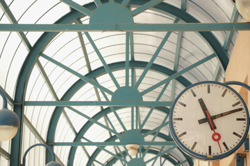 clocks at the station