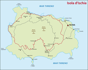 Isola d'Ischia - obrazy, fototapety, plakaty