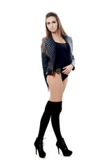 Fototapeta premium The beautiful woman with long hair