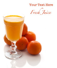 Fresh juice in a glass