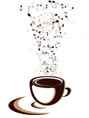 coffee cup with notes