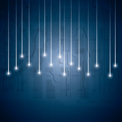 Abstract vector futuristic circuit background