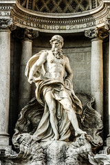 Obraz premium Trevi Fountain, Rome - Italy. Trevi Fountain