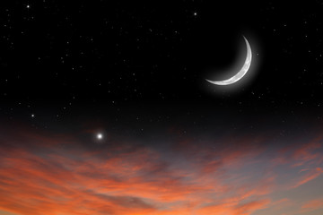 Obraz na płótnie Canvas Nocne niebo