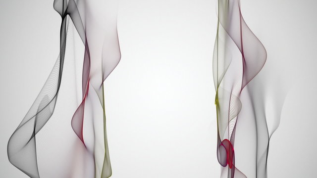 Wonderful video animation - wave object in slow motion&ndash; loop HD 1080p