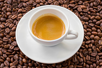 Espresso and coffee bean