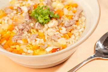 soup with meat