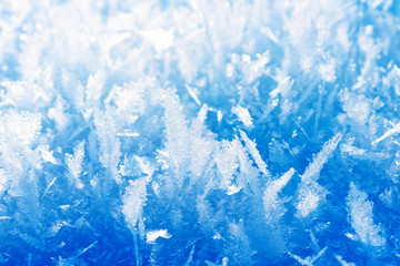 Frost background, closeup
