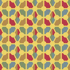 Multicolored abstract pattern