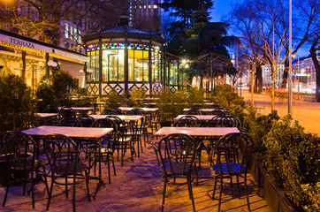 terraza de una cafeteria