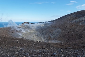 Grand (Fossa) crater of Vulcano island near Sicily, Italy