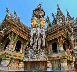 sanctuary of truth in Chonburi thailan