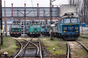 Polish cargo trains - obrazy, fototapety, plakaty