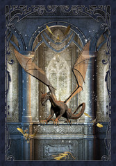 Fantasy Scene With Dragons - Computer Artwork
