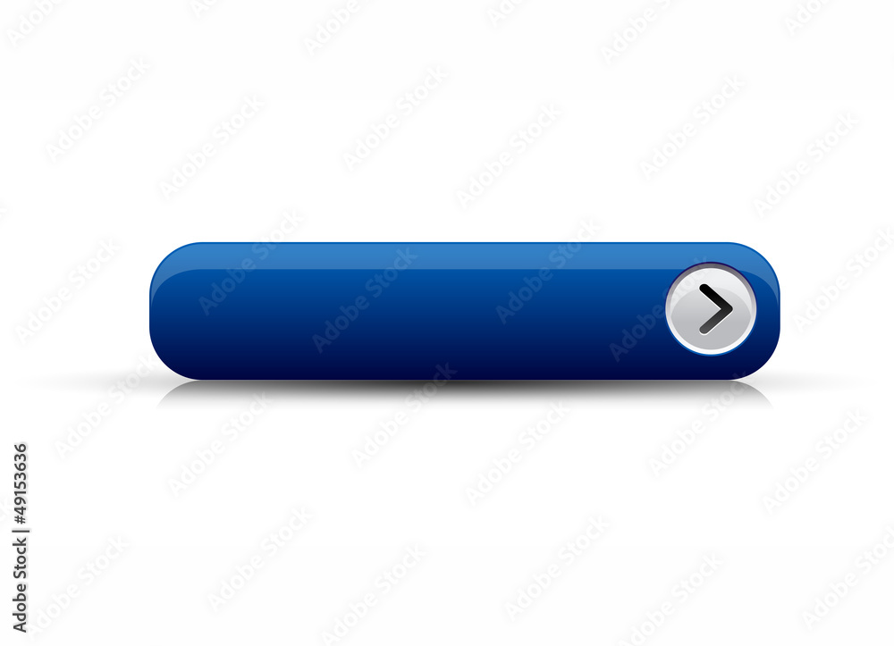 Sticker empty button blue