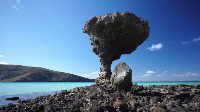 Mushroom Beach Rock at Balandra Beach