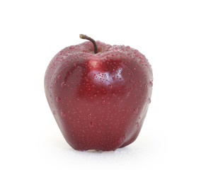 Obraz na płótnie Canvas Red apple on white background