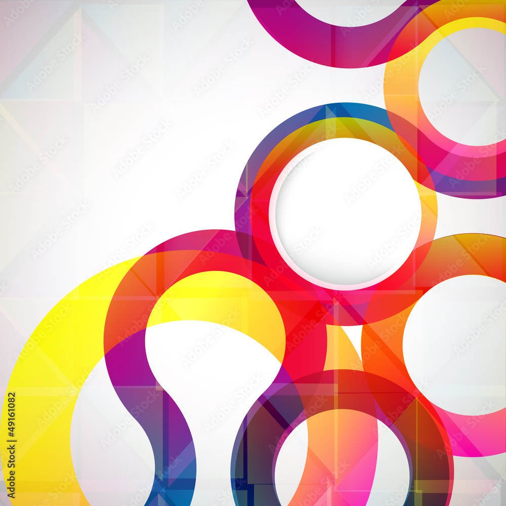 Aufkleber Abstract background with design elements.