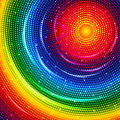 Colorful round background.
