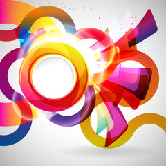 Fototapeta premium Abstract background with design elements.
