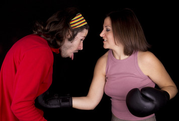 a boxing girl
