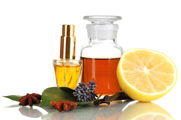 Create perfume isolated on white