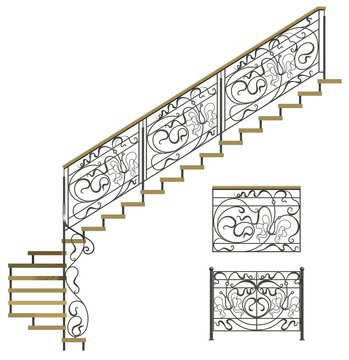 Wrought Iron Stairs Railing