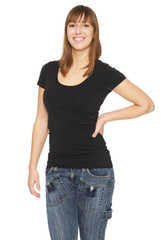 Fototapeta premium Portrait of a Smiling Young Woman