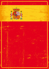 Fototapeta premium Hiszpański plakat grunge