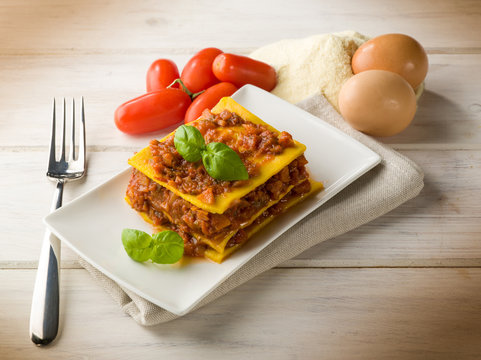 homemade vegetarian lasagne