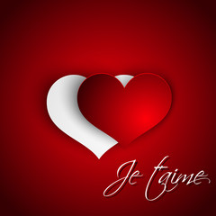 Je t'aime hearts