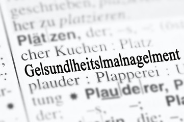 Fototapeta premium Gesundheitsmanagement