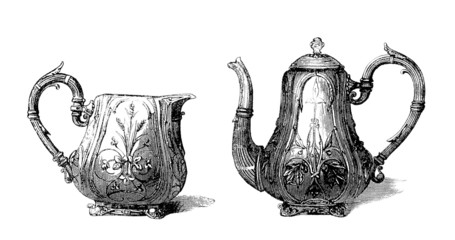 Silversmith's Masterpieces - Pots - 19th century © Erica Guilane-Nachez