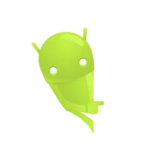Tuinposter grappige cartoon android © artenot
