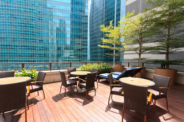 business lounge at the top