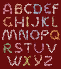 letters of lace, alphabet