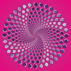 Photo sur Plexiglas Psychédélique Points de couleur d& 39 ellipse d& 39 illusion optique