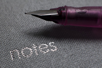 stylo plume cahier de notes