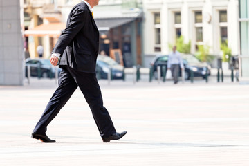 Fototapeta premium Hurrying businessman.